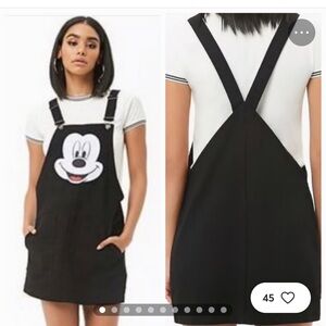 Black Mickey Mouse overall dress